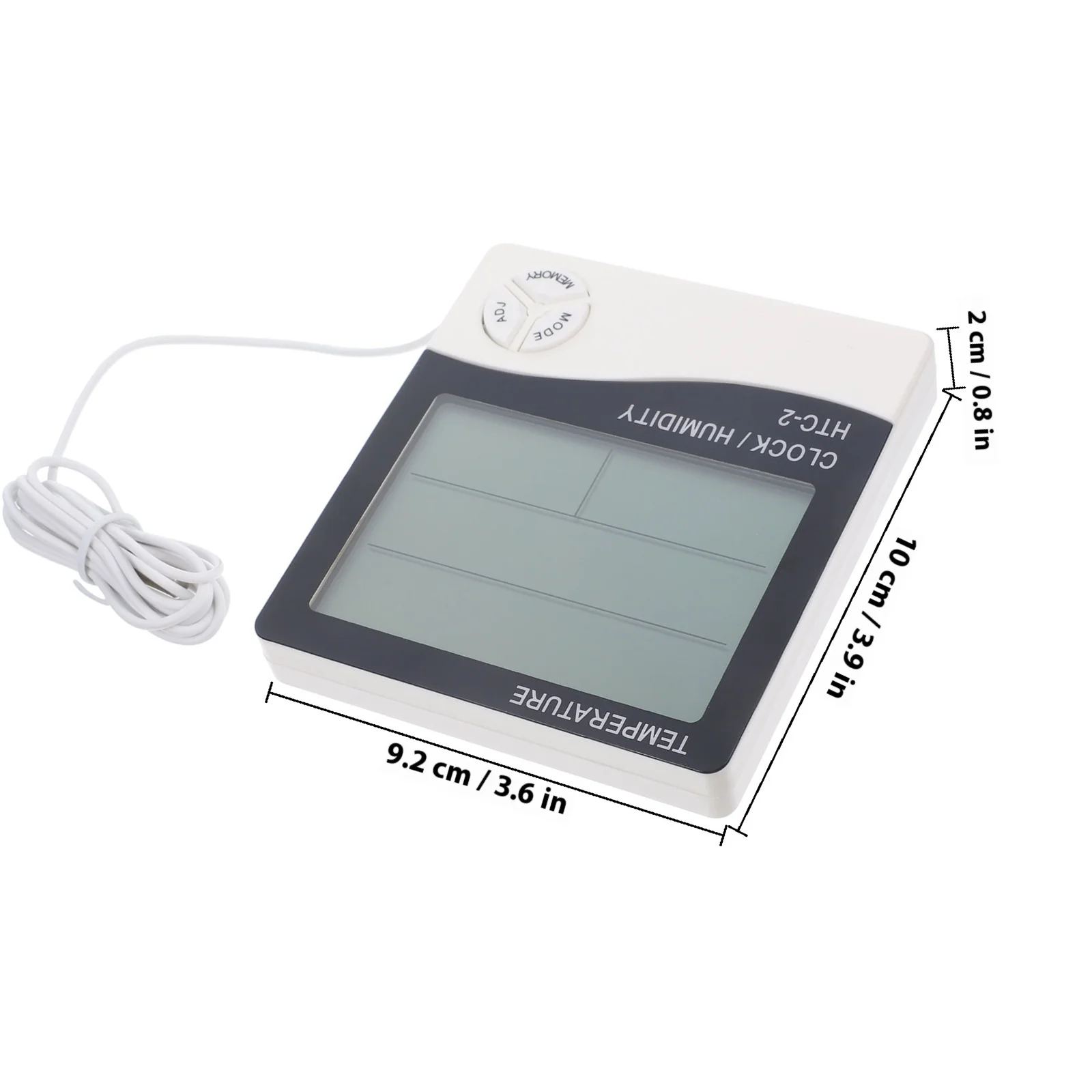 الرقمية LCD ميزان الحرارة الرطوبة المزدوج داخلي في الهواء الطلق درجة الحرارة الرطوبة رصد حوض السمك خزان الأسماك ميزان حرارة المياه على مدار الساعة