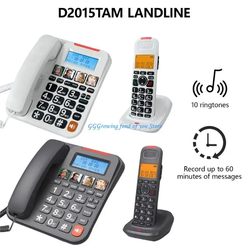 H9EB 조정 가능한 벨소리 및 부피 1 개의 주요 부스트 기능이있는 부피 가려진 전화기 및 사무실