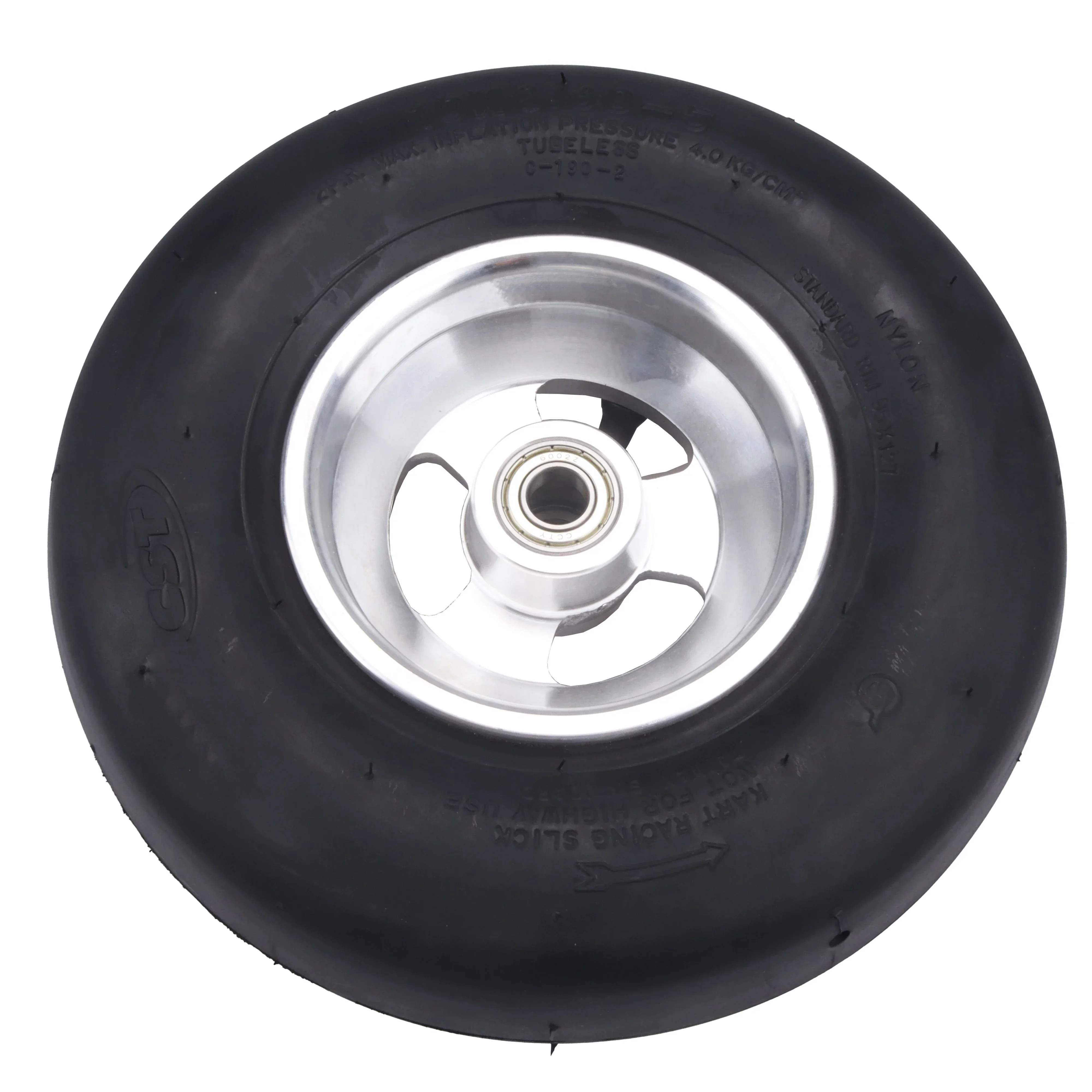 Universal 10x3.6-5 Kart Wheels Tire Go Kart Tires with Rims for Off-Road Racing ATV Dirt Buggy Mini Bike Replacement Wheel