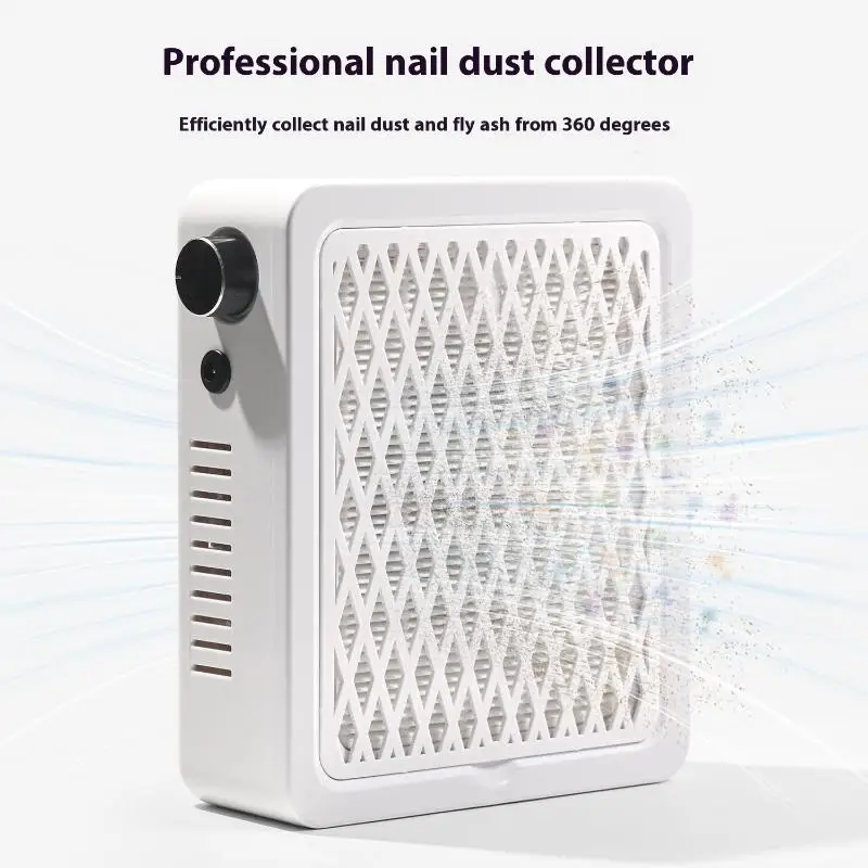 Aspirateur et filtre pour ventilateur de manucure, 4500 tr/min, Super aspiration, collecteur de poussière d'ongles, extracteur de poussière puissant pour ongles