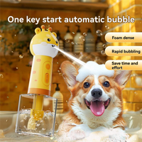 ABRS-Cat Automatic Foam Soap Dispenser Cordless Pet Bath Cleaning Electric Dog Shampoo Foam Machine Pet Sprayer Supplies