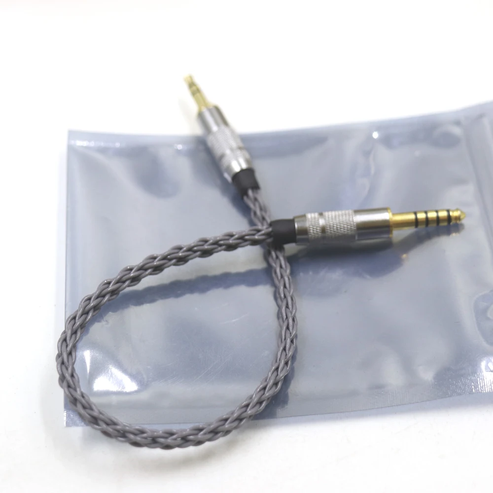 Hifi 4.4mm to 3.5mm Audio cable Silver plated 4.4mm Balance to 3.5 mm aux jack Balanced Audio Adapter Cable Male to Male