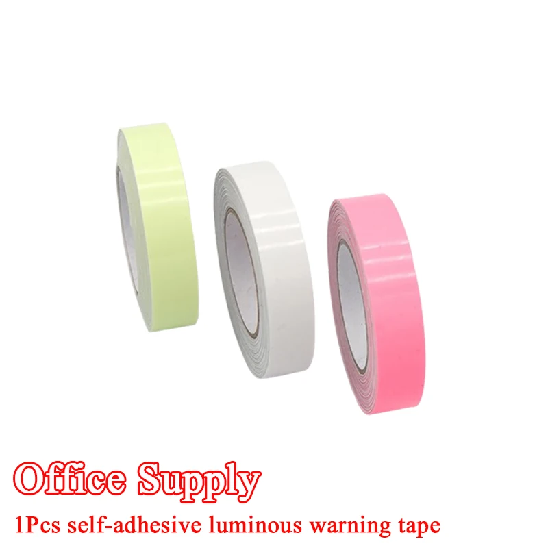 

1 Roll Fluorescent Self-Adhesive Glow-In-The-Dark Tape Light Strip Fire Channel Stage Decoration Safety Exit Warning Stickers