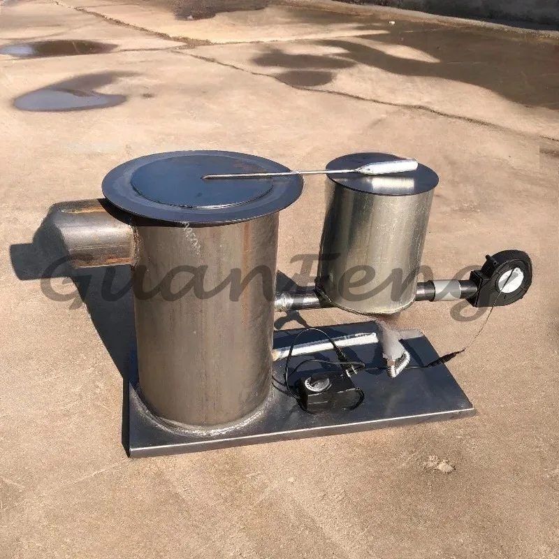 Energy-saving burners for heating furnaces are used for industrial heating of waste engine oil and diesel