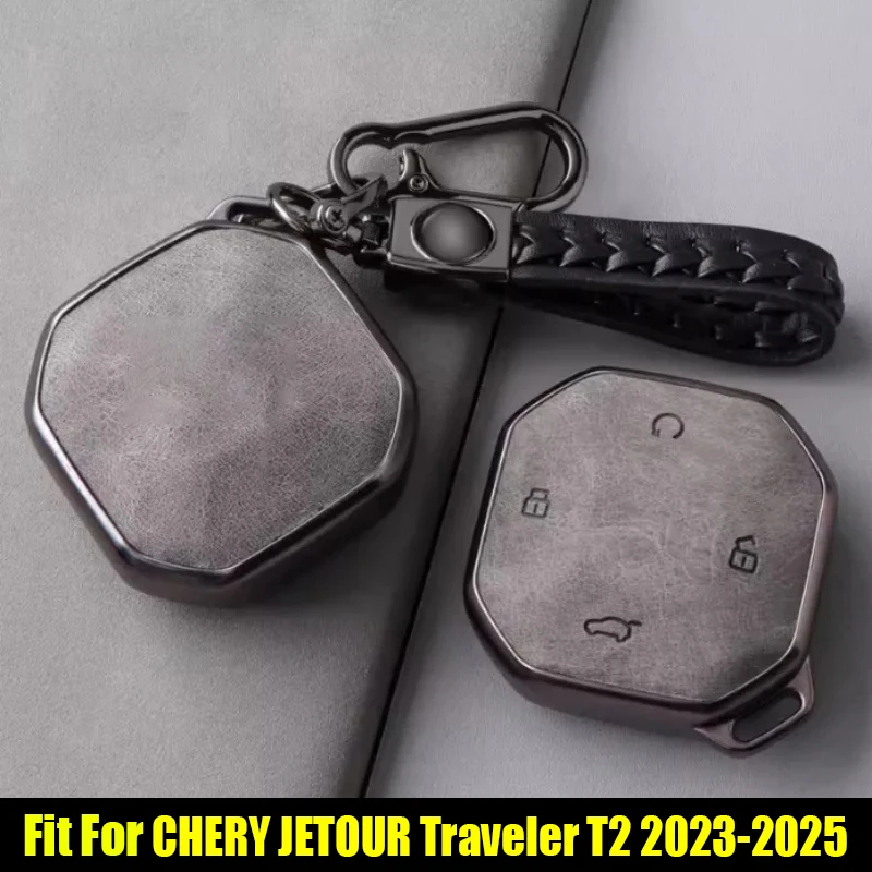 Car Key TPU Material All-inclusive Key Protective Case Fit for Jetour Traveller T2 2023 2024 2025 Special Key Cover Accessories