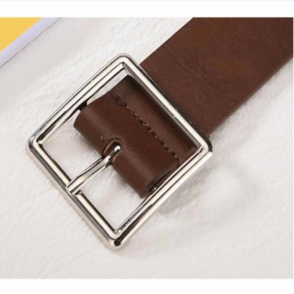 Cinturón de imitación de cuero para hombres y mujeres, hebilla de Pin informal que combina con todo