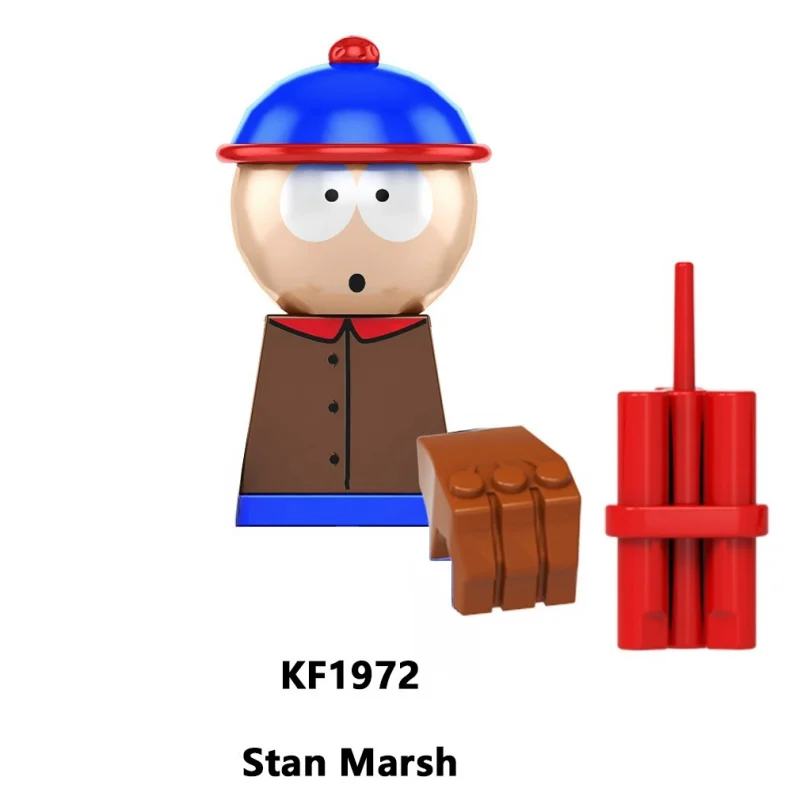 Anime Action Figures South Park anime figure 5 styles figures Blocks birthday gift