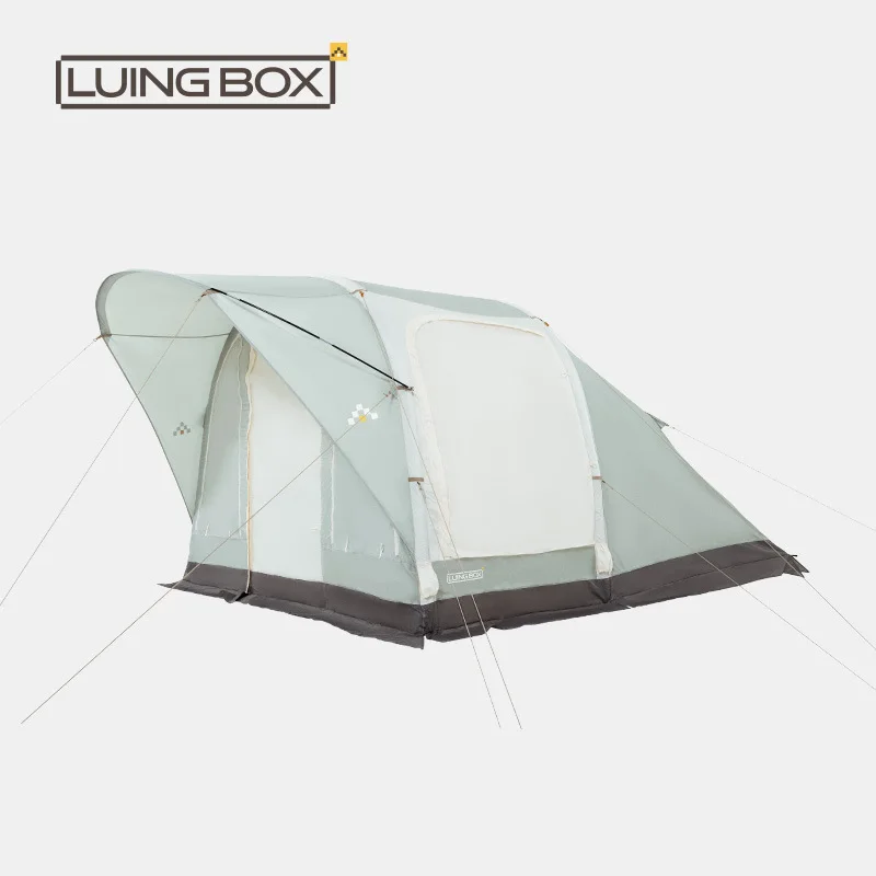

LUINGBOX Eave Camping Tent 2 Room 1 Hall Inflatable Portable Foldable Quick Setup Rainproof Sunshade Picnic Outdoor