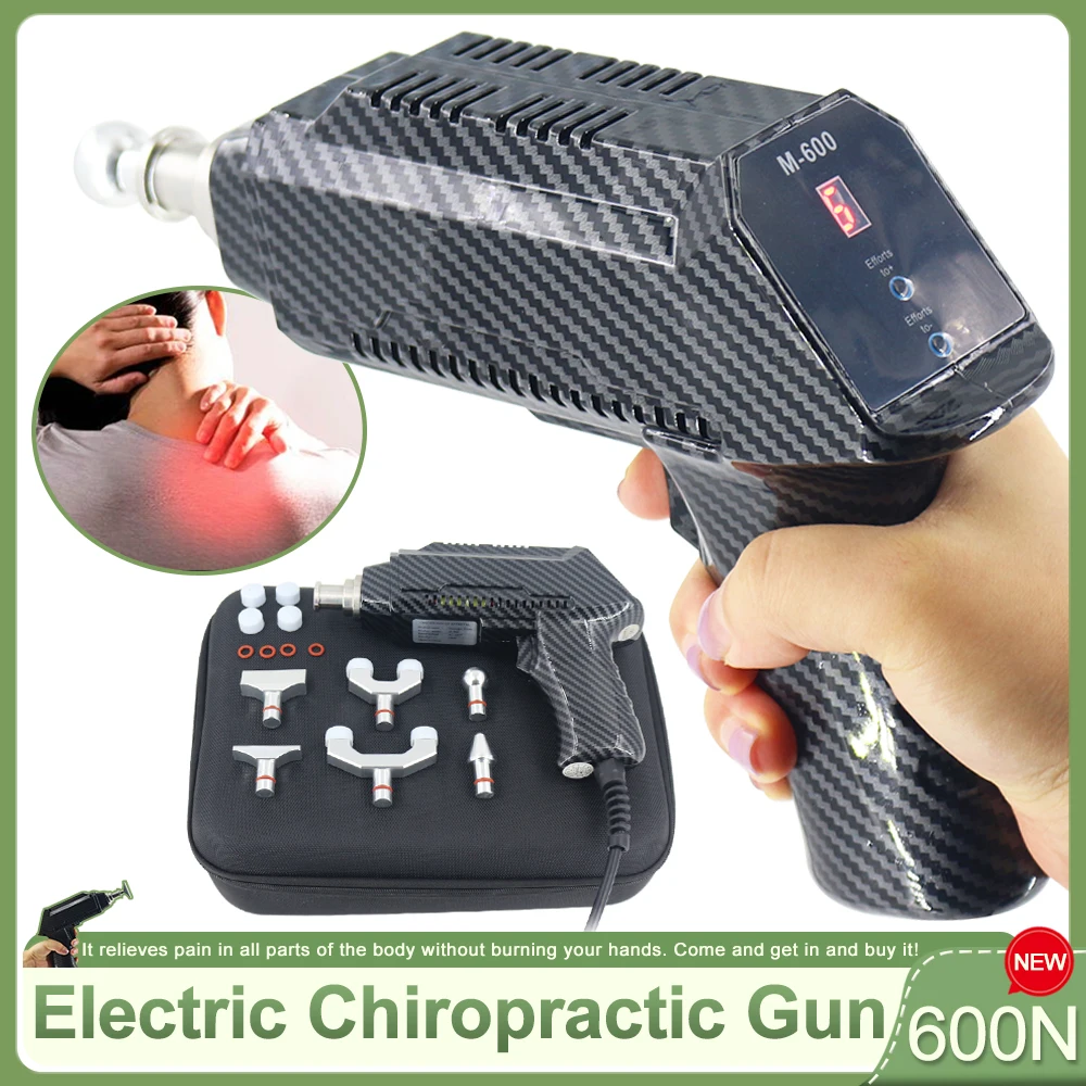 New Chiropractic Adjusting Instrument 600N Electric Correction Gun Adjustable Intensity Spine Corrector Body Relaxation Massage