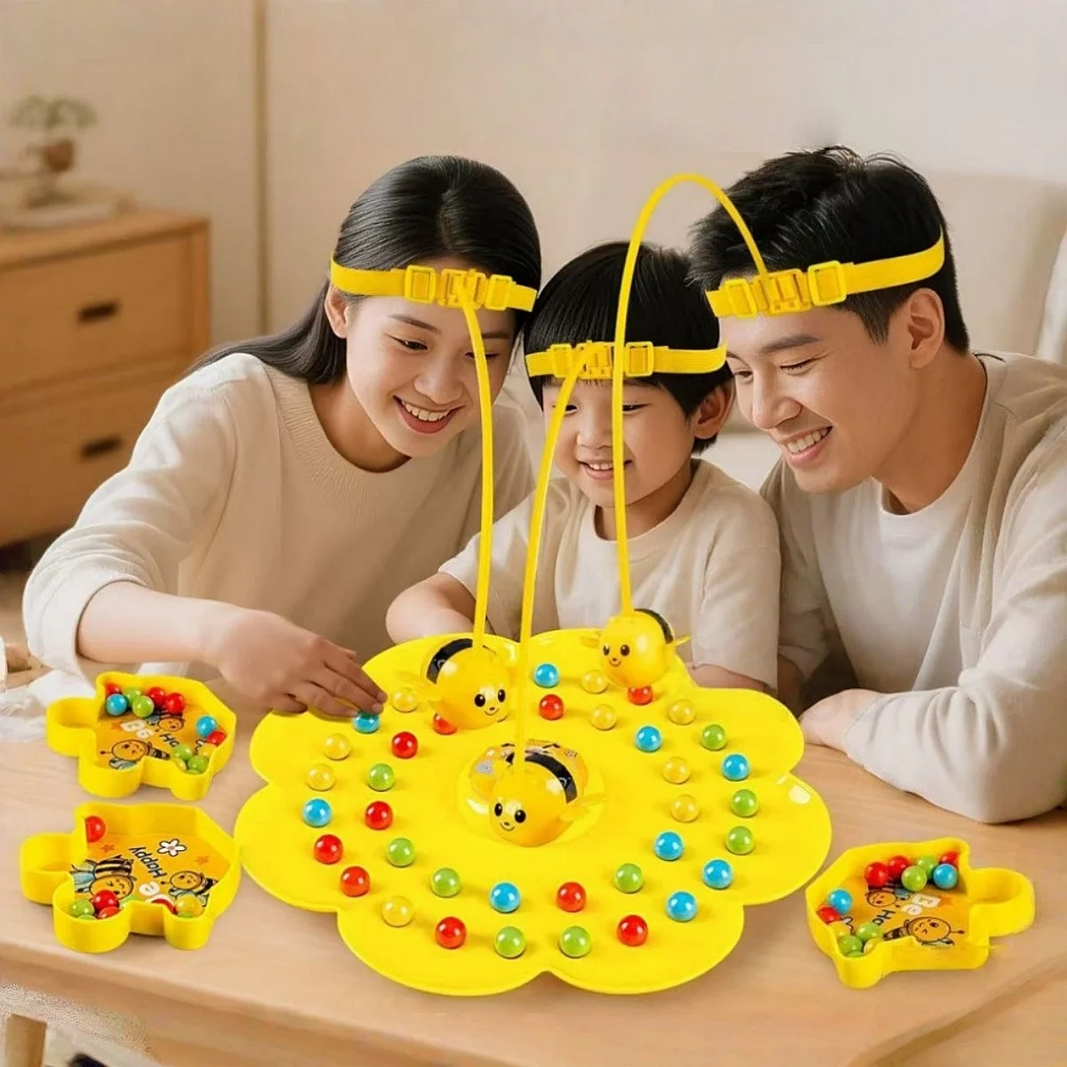 Little Bumblebee Multifunctional Board Game Puzzle Fishing Toys Interactive Educational Toys For Kids Christmas Gift Family Gam