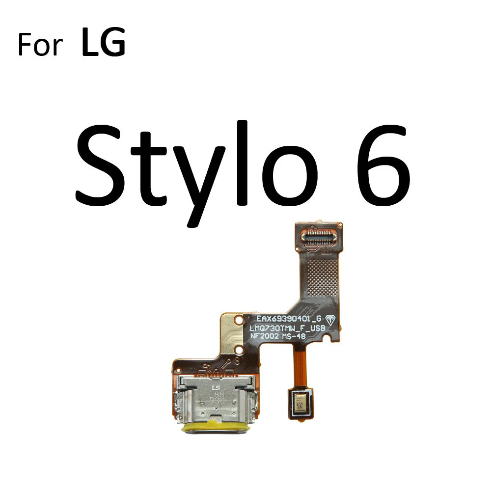 Micro USB Jack Connector Socket Type-C Charging Port Charger Plug Dock Flex Cable For LG Stylo 6 5 4