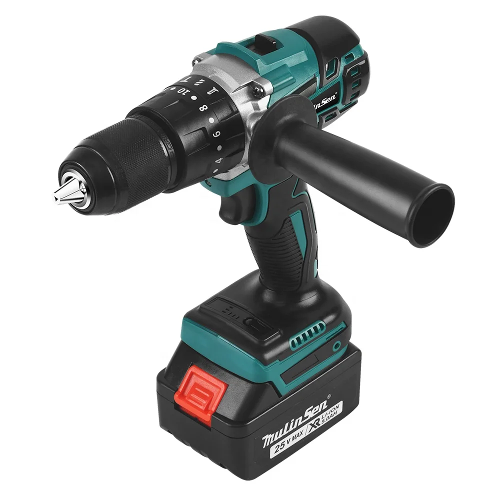 

Brushless 21V Battery CE Certificate Impact Cordless Power Drills Lithium Electric Drill