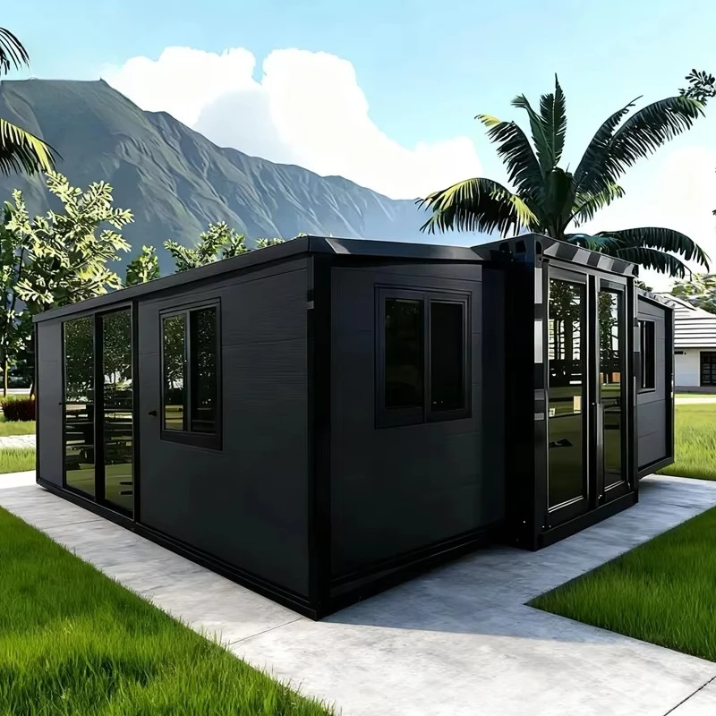 Expandable House Folding Assembly Detachable Mobile House Outdoor Temporary Container House 2 Bedrooms 1 Living Room 1 Bathroom