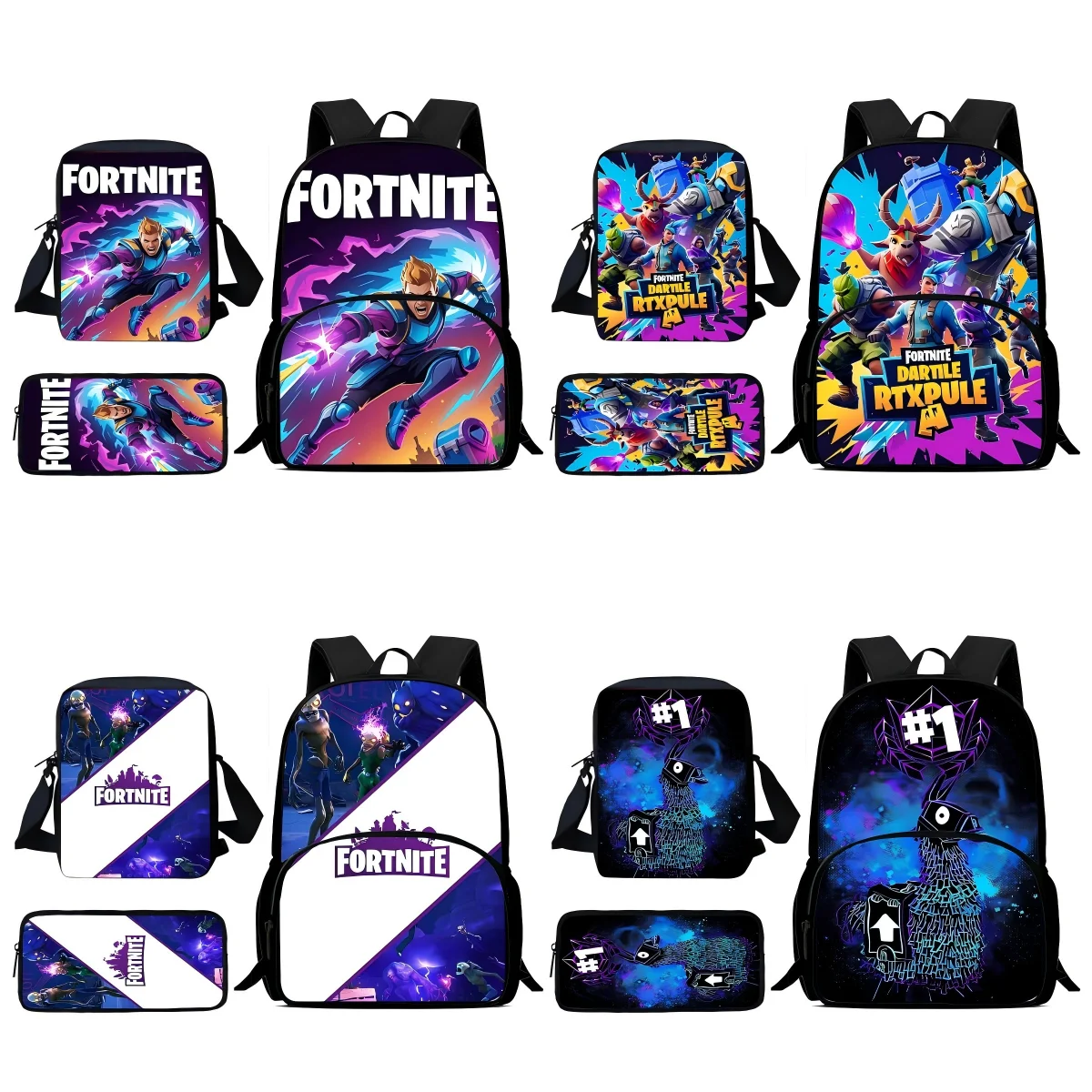 

Classic Game Fortnites Child Backpacks Shoulder Bag Pencil Case Pupil Large Capacity School Bags for Boys Girls Best Gift