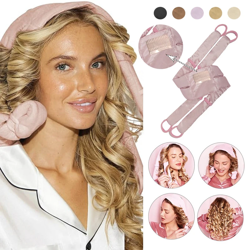 Rizador de Pelo sin Calor Octopus, Rizador de Pelo sin Calor para Dormir, Rizador de Pelo para Rizos Rápidos, Herramienta de Peinado