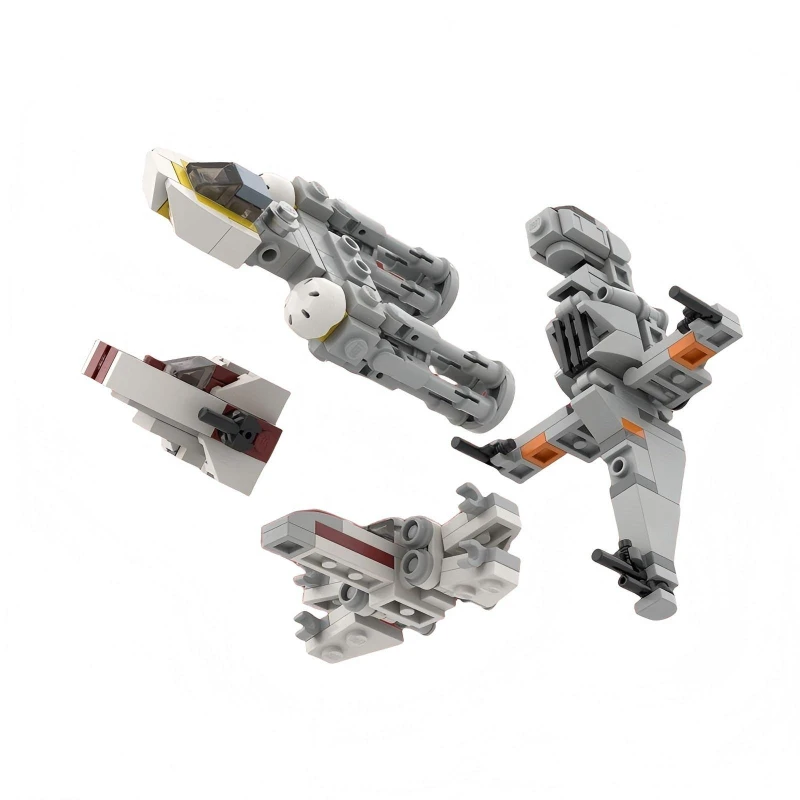 MOC Space War Series Rebel Space Fighter blocs de construction Kit galactique x-wing modèle de navire de guerre bricolage enfants assemblage jouets cadeau d'anniversaire