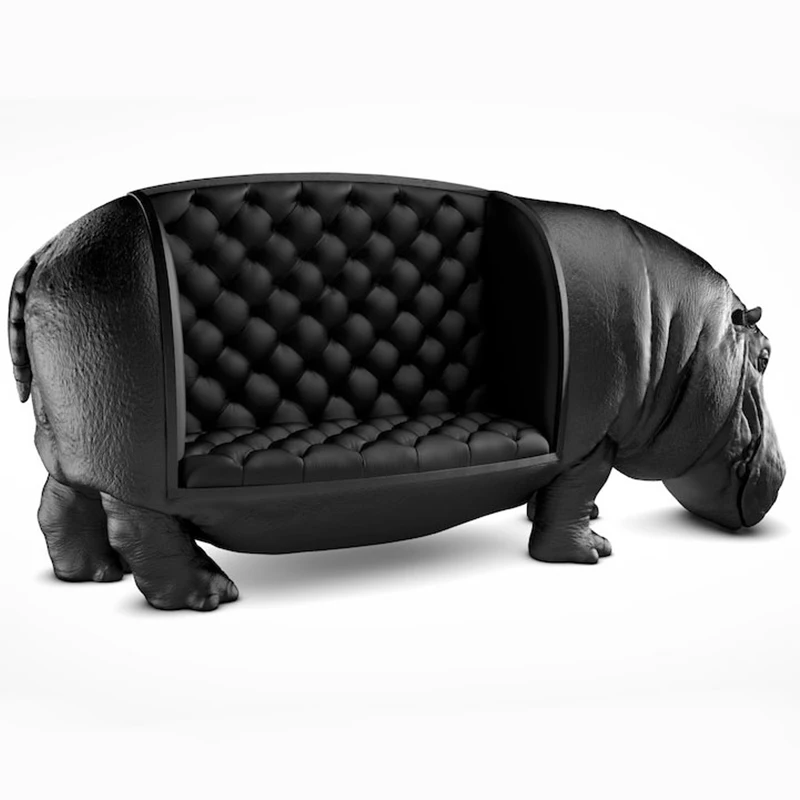 

Creative animal seat hippo sofa fiberglass special-shaped hippo chair KTV sofa chair