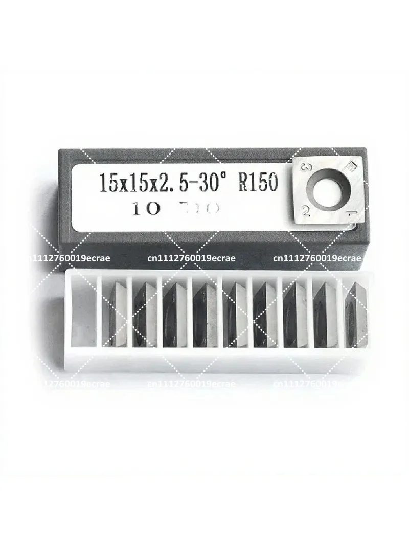 10pcs 15mm Square Carbide Steel Cutter Knives Blade 15x15x2.5-30° R150 with Screws