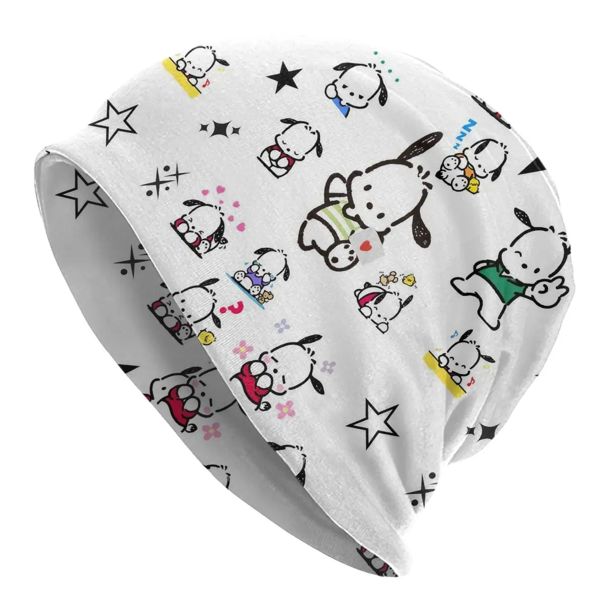 Czapka Pochacco Cartoon, uroczy pies, styl vintage, męska i damska, czapka typu skullies/beanie na zewnątrz, wiosenna, ciepła, dwustronna czapka/bonnet.