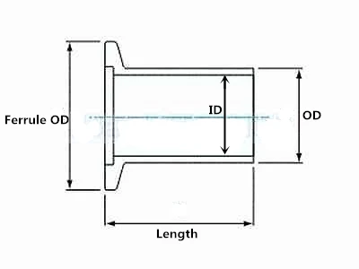 1PC Ferrule Half Nipple NW16/25/40/50 KF16/25/40/50 L=20/30/40/50mm SUS304 New Vacuum Pump Flange Welding Fittings to Tri Clamp