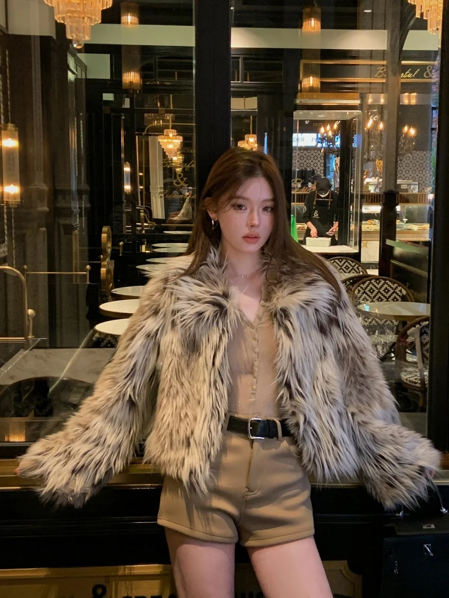 

KAS Faionable ort Plu Fur down Jaet Coat Design Sle Youth Women's Winter Coat Straight Cut Medium Length