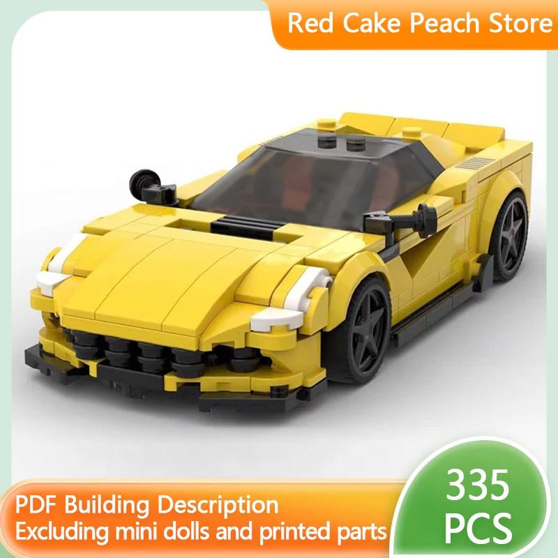 

Модель скоростного гоночного автомобиля MOC, строительные кирпичи F12, высокопроизводительный спортивный автомобиль, модульная технология, детские подарки, сборка игрушек, костюм