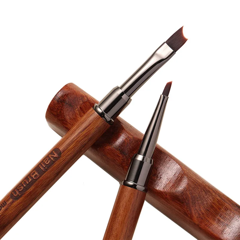 1/5개 네일 아트 브러쉬 삼각형 드로잉 페인팅 라인 펜 라이너 그라데이션 플랫 라운드 메탈 프렌치 매니큐어 도구