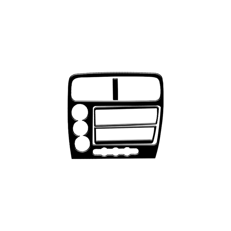 For Honda Civic Si 2002 2003 2004 2005 Center Dash Console Brand New ABS Gloss Black Safeguard Stickers Car Accessories - view 2