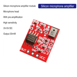 DC 3V-5V Silicon Microphone Magnification Module With Preamp Amplifier Board Conference Microphone Module High Sensitivity