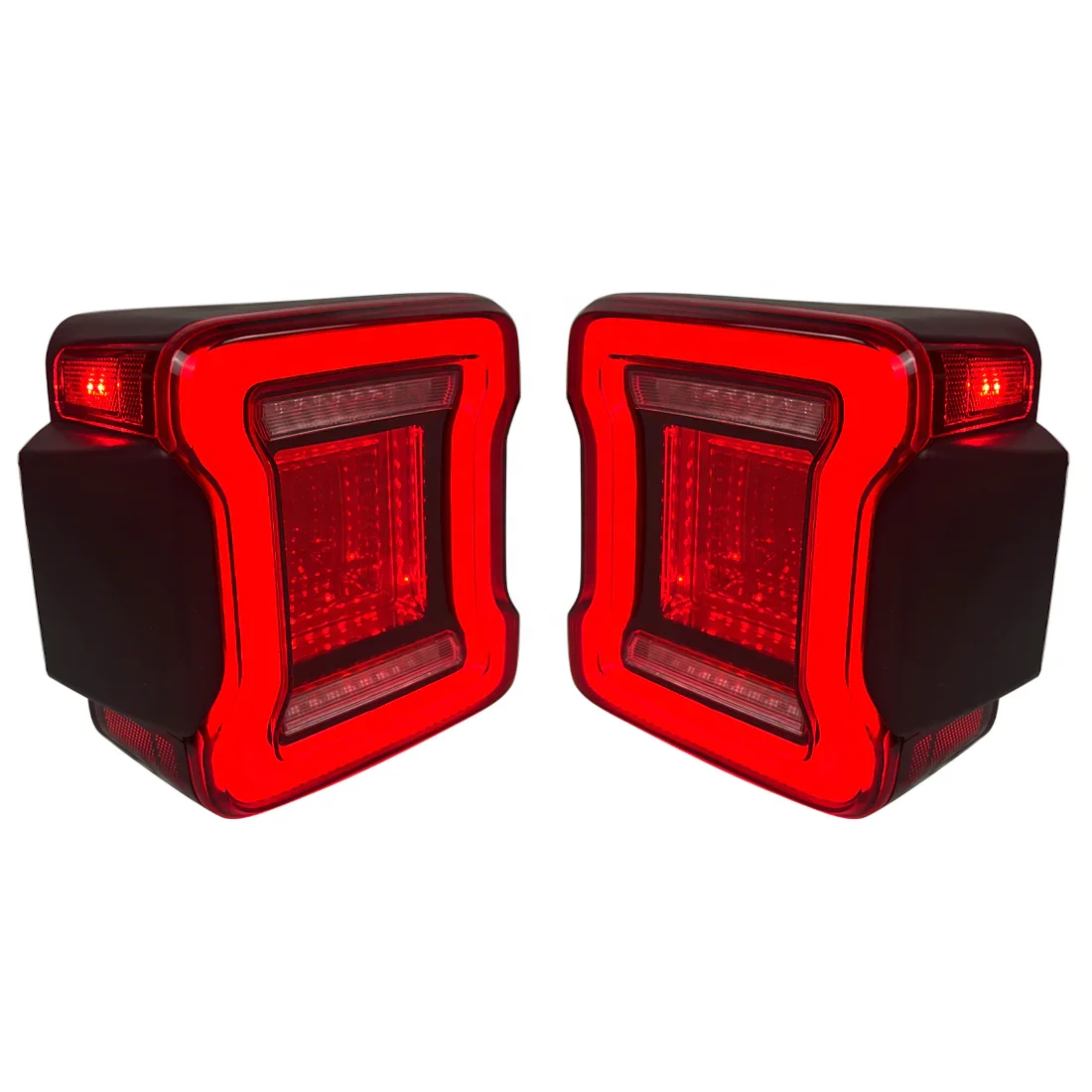 Car parts wholesale red car lamp tunnel tail lights for 18-22 Jeep Wrangler JL