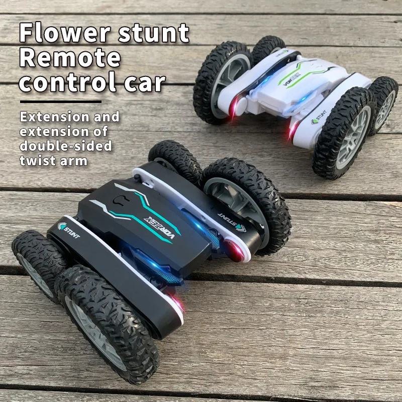 

2.4G Rolling Double Sided Car Toy New Product Four Wheel Drive Remote Control Stunt Car 360 ° Rotating Flower Rc Cars