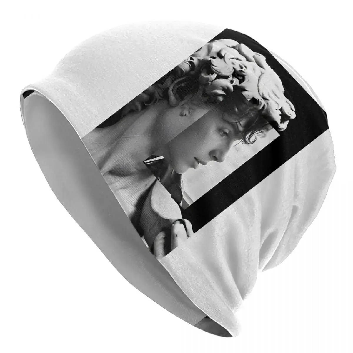 Blach White Statut David San Timothee Chalamet Bonnet Hat Cool Outdoor Skullies Beanies Hats Unisex Summer Dual-use Cap