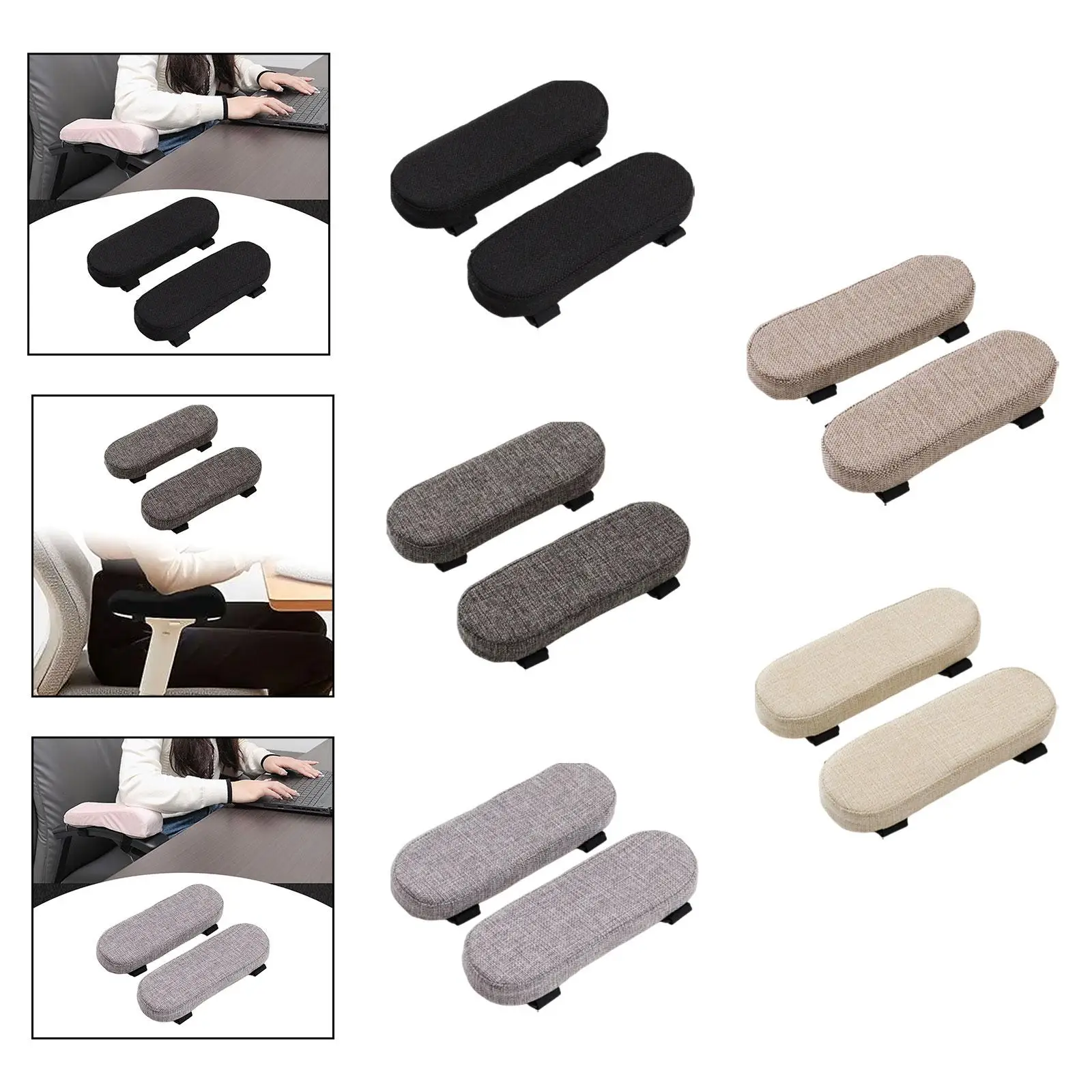 Office Chair Armrest Pad Gaming Chair Armrest Cushion Nonslip Bottom Thick High