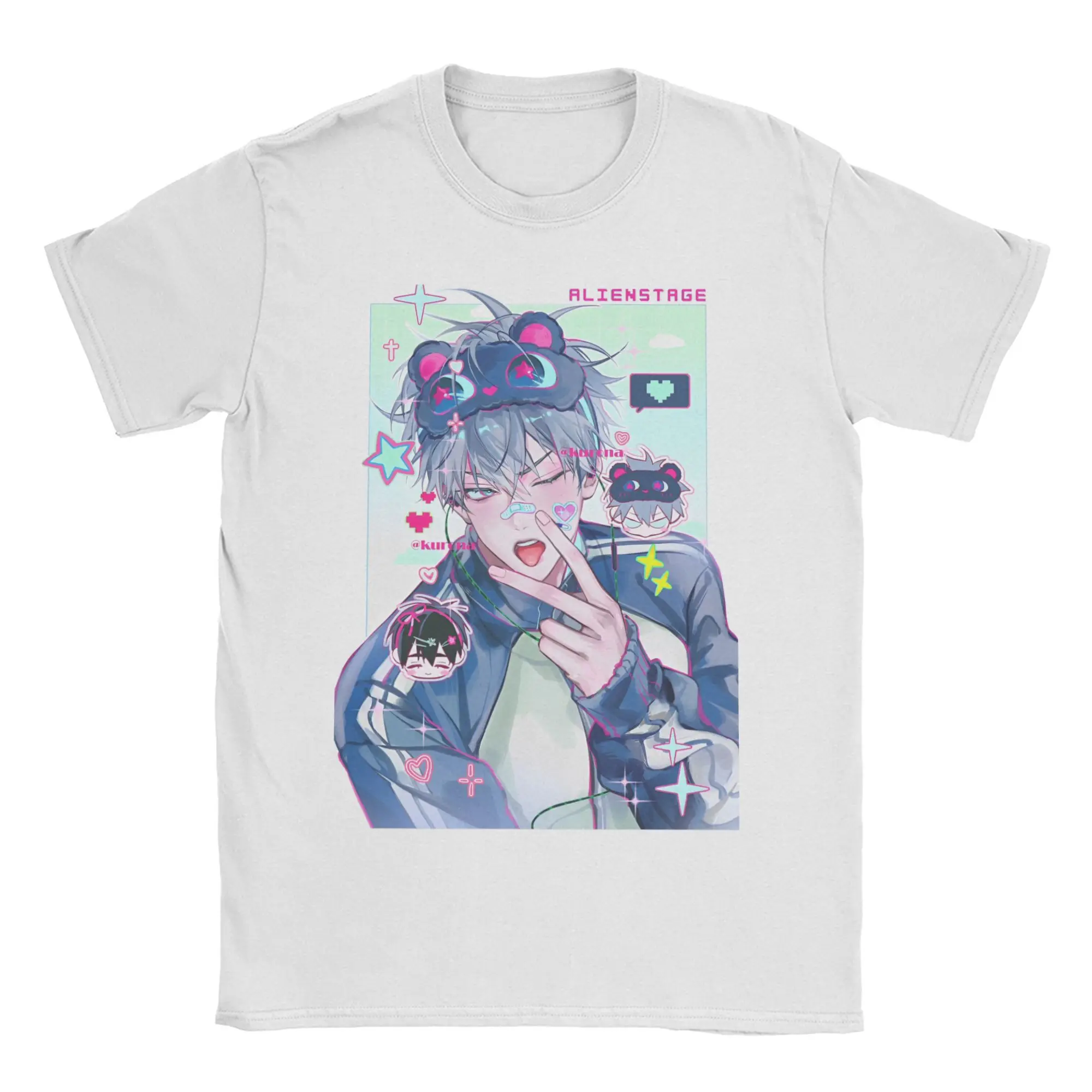 Funny Alien Stage T-Shirt Men Women Crew Neck Pure Cotton T Shirt Till Ivan Cartoon Short Sleeve Tee Shirt Party Clothing