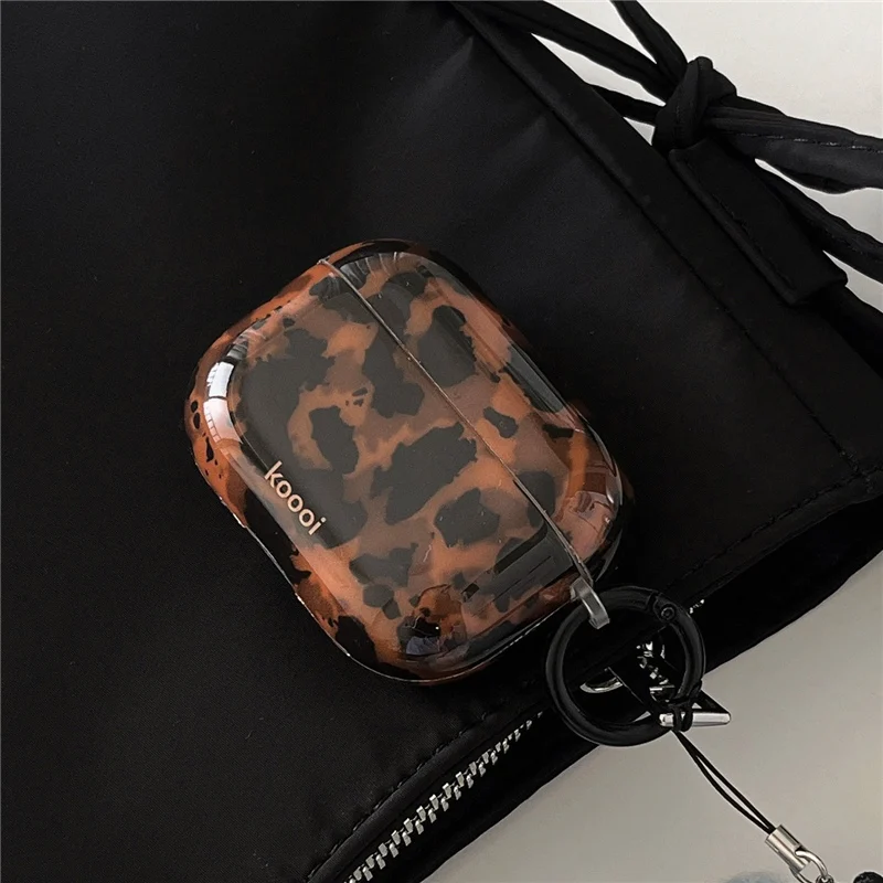 Etui silikonowe Retro bursztynowe Leopard do iphone 15 13 14pro 15 pro max Bezprzewodowe etui na słuchawki Bluetooth do airpods 3 2 pro 2 cover