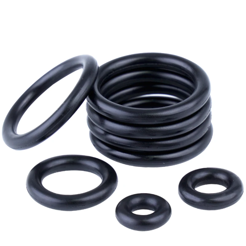 Oil Resistant Black Nitrile O Ring Gasket CS1/1.5/2/3mm Outer Diameter 3-80mm Rubber Sealing O-Ring for Machinery Hydraulic