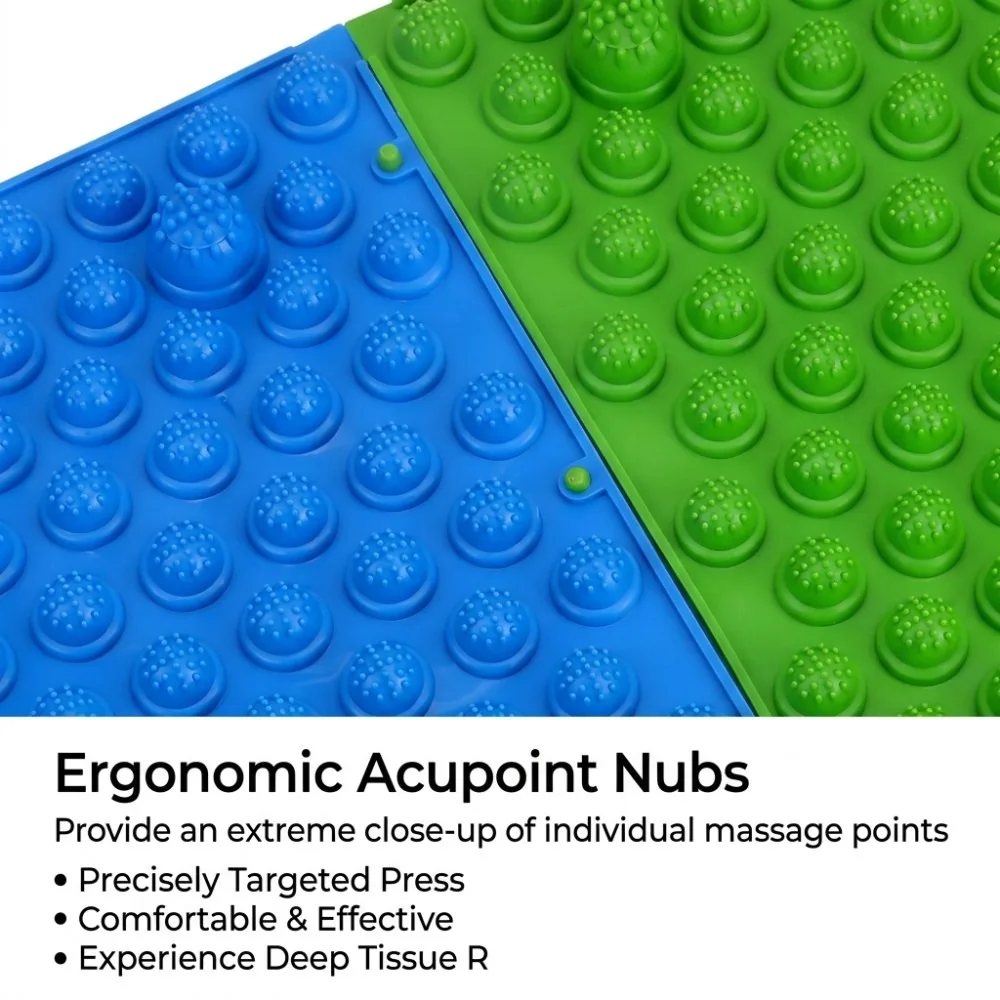 1 Pcs Acupressure Massager Mat Back Body Foot Cushion Pad Relieve Stress Pain Yoga Spike Mat Foot Spiky Massager Trigger Point - view 4