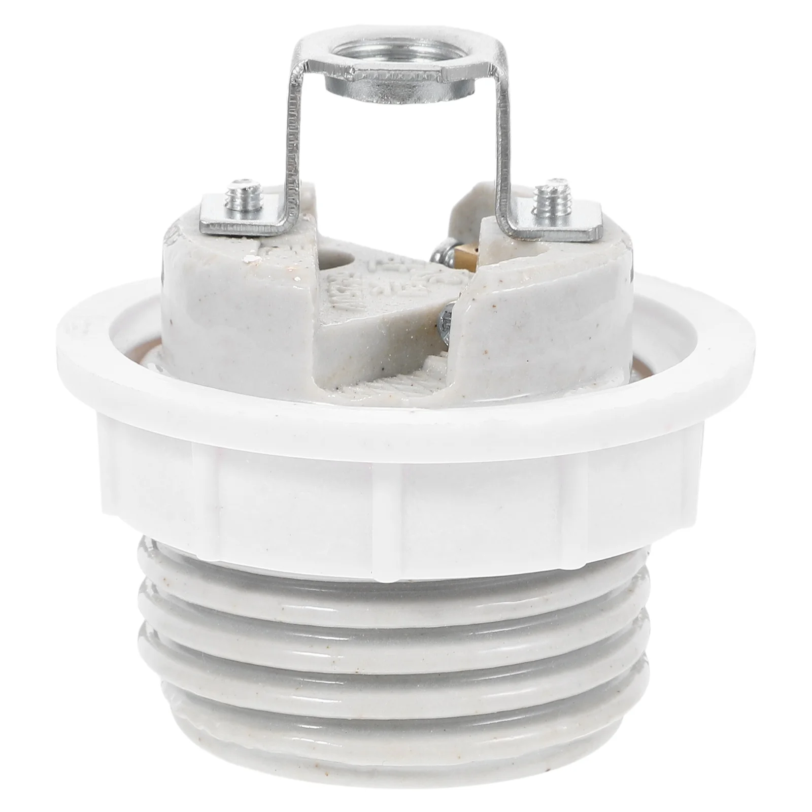 

E27 Ceramic Light Socket Shade Ring Porcelain Lamp Holder Base Pendant Ceiling Fixture Stylish Design Easy Installation