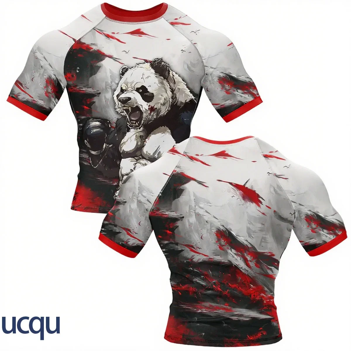 2025 Hot New Style Shredded Panda Prints Sportswear T-shirt Man Women Sport Shirt Comfort Breathable Tee 3D Fashion Clothes