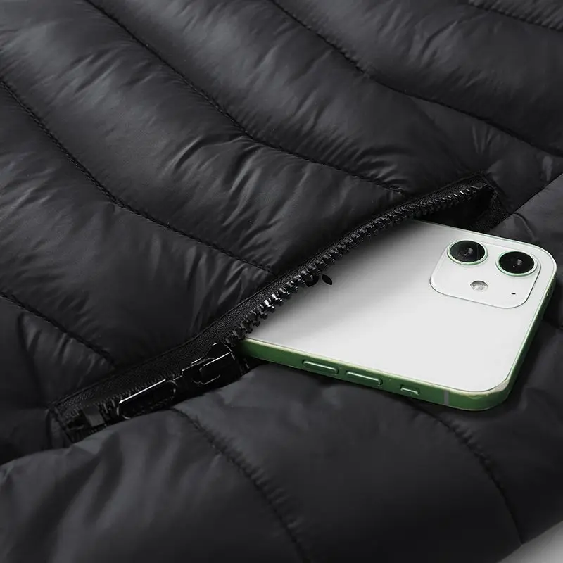 G-MACHT Unisex USB 38-Zonen Beheizte Kapuzenjacke, 4-Schalter-Steuerung, Langarm-Winterjacke für Camping, Wandern, Skifahren – Detail 13