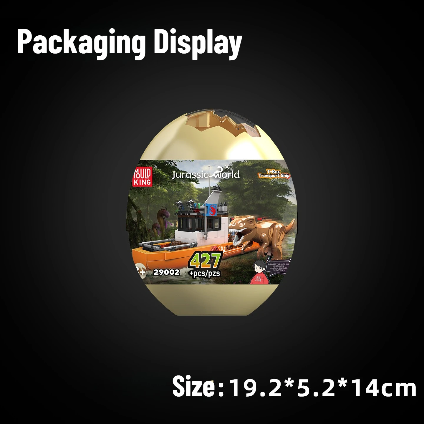 

29002 Tyrannosaurus Rex Transport Ship Model Building Blocks Dinosaur World Assembled Educational Small Bricks Toy Holiday Gift