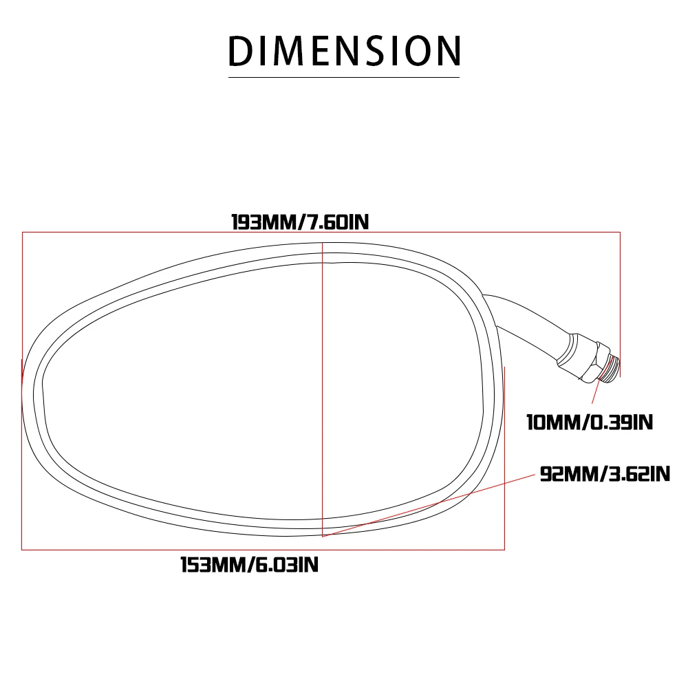 For HONDA PCX 125 150 Reble 500 300 XRV750 VFR1200 VFR1200F VTX1300 CNC aluminum Motorcycle Side Rearview Anti-glare Mirror