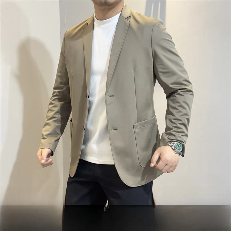 

Italian Luxury! Premium Full Pressure Glue! Thin Casual Men's Suit! Fashionable Urban Style! Standard Fit! Daily Wear!