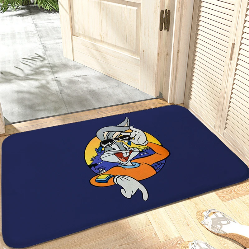 Carpets for Living Room B-Bugs Bunnys Floor Mats Front Door Kitchen Treadmill Rugs Flannel Soft Bathmat Modern Home Decoration