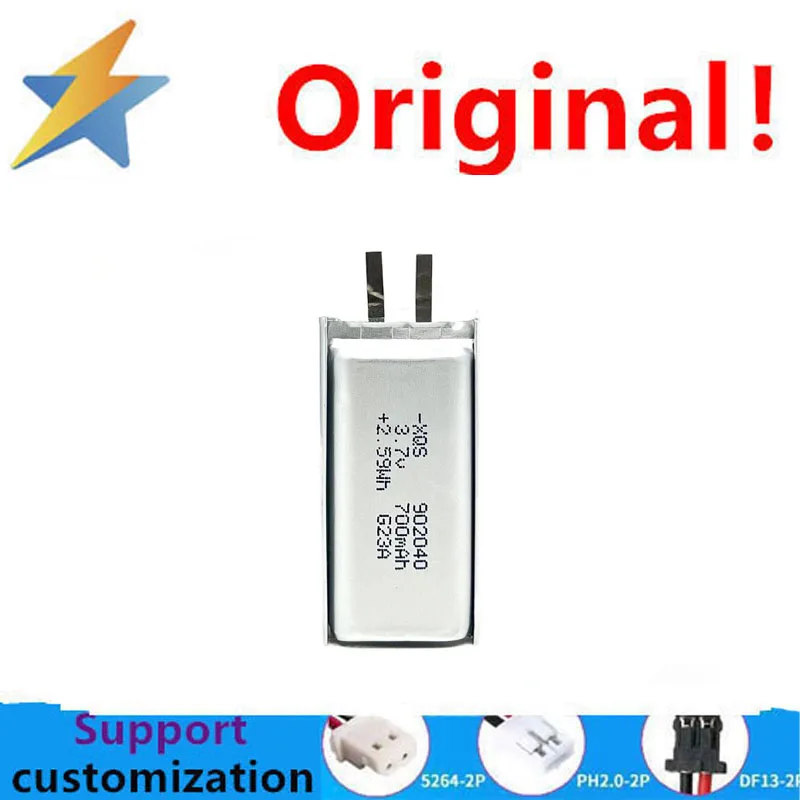 Battery cell factory 902040 polymer lithium battery 700mah 3.7v weight scale battery game console rechargeable battery