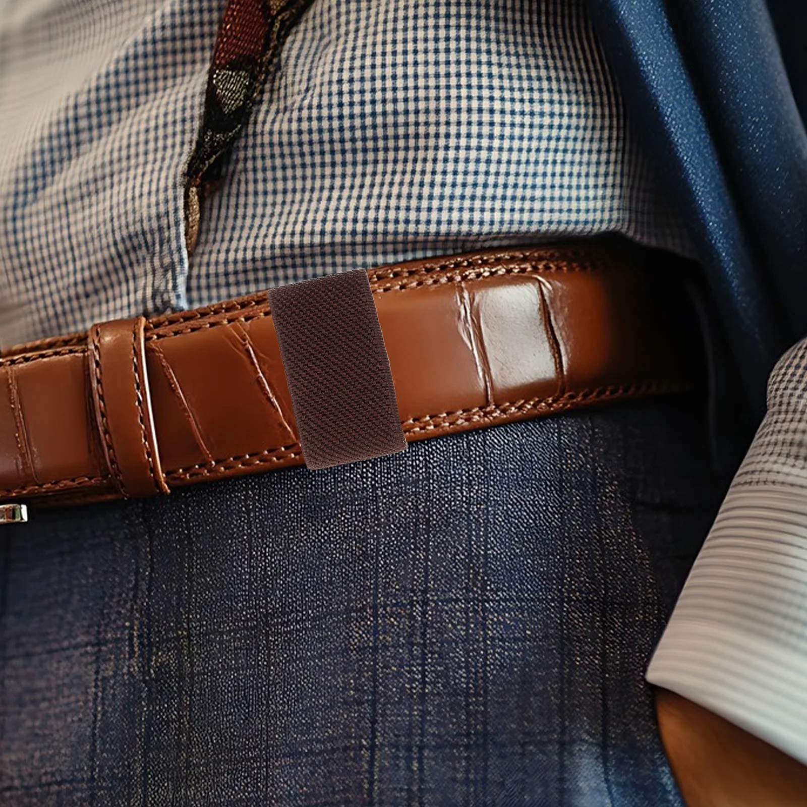 10 قطع من التجنيب بحلقة الحزام: حزام خصر مطاطي لحارس الأحزمة العريضة، آمن مناسب للسفر في الهواء الطلق، العمل اليومي، الاستخدام المنزلي