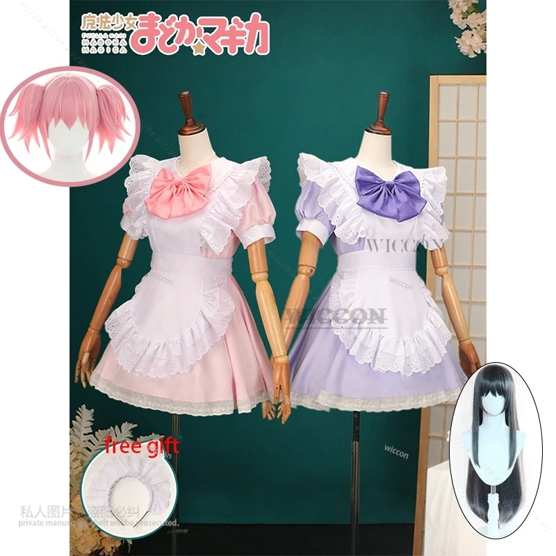 

Puella Magi Madoka Magica Kaname Madoka Cosplay Costumes Anime Dress Skirt Maid Costume Lolita Sexy Lolita Akemi Homura