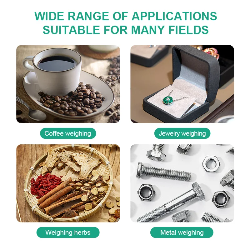 Mini bilancia digitale tascabile LCD Gram Food Jewelry Once Grani 100/200/300/500g 0,01g 1000g 0,1g Bilancia nera