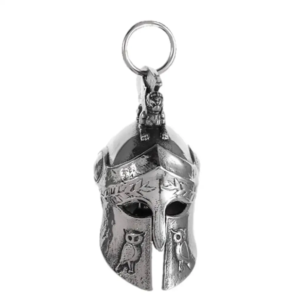 Cloche de sécurité rétro pour moto, pendentif, style prairie grecque Kokor, cloche d'équitation de style casque, cloche de bonne chance, décoration