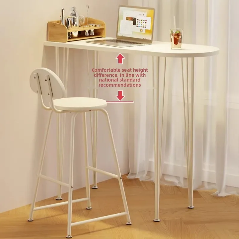 Wall Mounted Bar Table for Home Narrow High Top Counter Desk Minimalist Dining Table for Living Room Milk Tea Cafe Bar Furniture